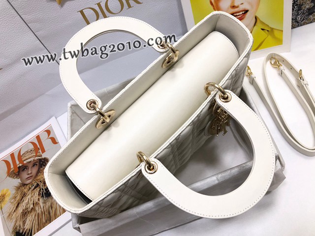 Dior专柜新款迪奥顶级原单Lady七格羊皮翻盖手提女包 djfk1117